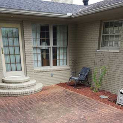 Patio Cleaning — before